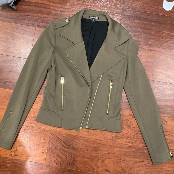 Express Jackets & Blazers - Express Green Dress Jacket XS